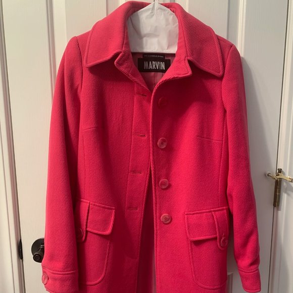 Jackets & Coats Hot Pink Pea Coat Poshmark